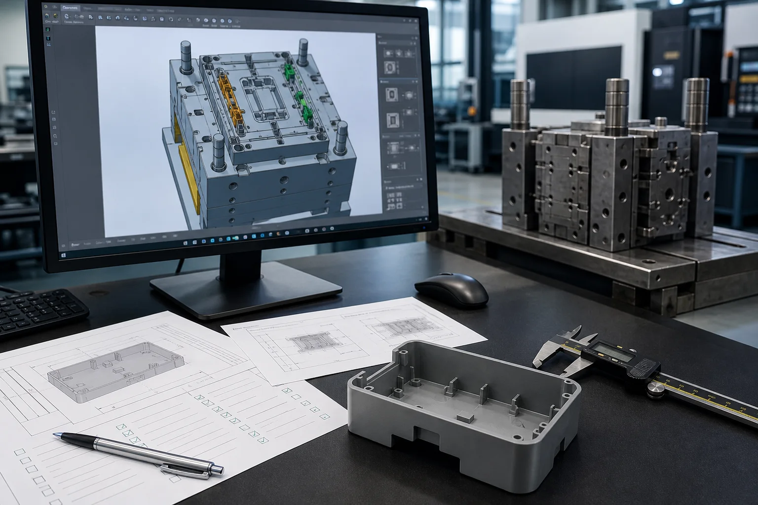 CAD mold design review